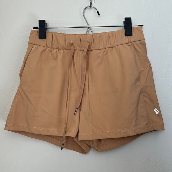 Tan Tear Away Shorts - Picture 1 of 2